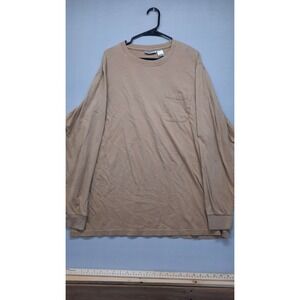 Kingsize Men's Long Sleeve Shirt Tan Size X-Large